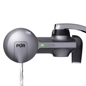 PUR PLUS horizontal faucet mount water filter